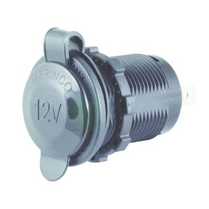 Black SeaLink Deluxe 12 Volt Receptacle with Old Style Ring