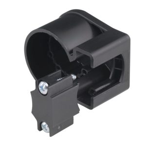 Right Angle Adapter with Cord Grip - Black