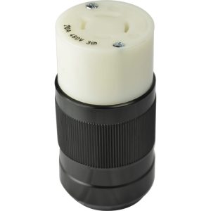 bmc-marinco-2016C.jpg 20A 3 Phase 480V 3P 4W (L16-20R) Standard NEMA Locking Connector - White Body in a Black Housing