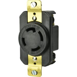 30A 480V 3P4W (L16-30R) Standard NEMA Locking Receptacle