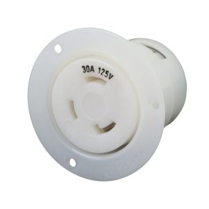 bmc-marinco-305FO.jpg 30A 125V 2P3W (L5-30R) Standard NEMA Flanged Outlet