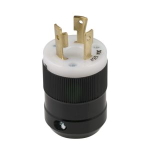 bmc-marinco-305P.jpg 30A 125V 2P3W (L5-30P) Standard NEMA Locking Plug
