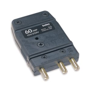 Bates Stage Pin (60A / 125V) Male Inline