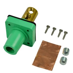 CL 16 Series Panel Mount (400A / 600V) #2 - 2/0 AWG; Double Set Screw; Female - Green (E)
