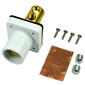 CL 16 Series Panel Mount (400A / 600V) #2 - 2/0 AWG Male - White (B)