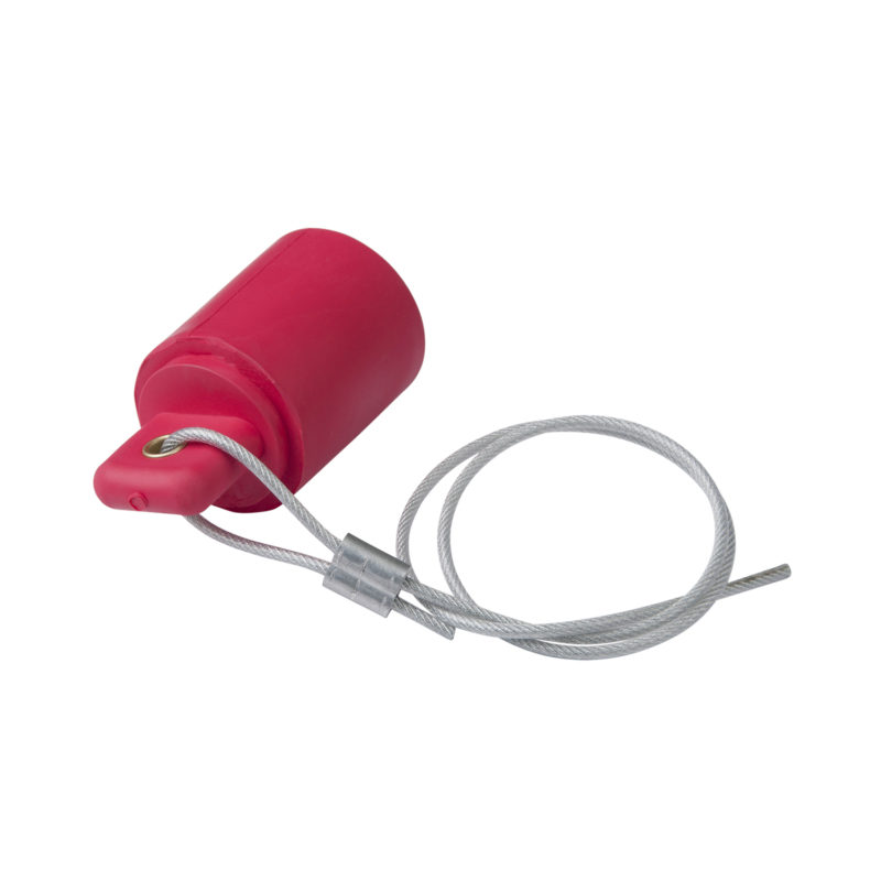 CL CLS Series Protective Cap for Female Connections 20" Lanyard - Red (C ) - Image 2