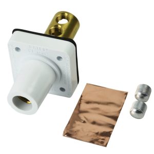 CL 16 Series Panel Mounts (400A / 600V) 2/0 - 4/0 AWG Female - White (B) Drill Out No Screws