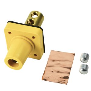 CL 16 Series Panel Mounts (400A / 600V) 2/0 - 4/0 AWG Female - Yellow (H) Drill Out No Screws