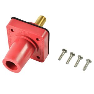 CL 16 Series Panel Mounts (400A / 600V) 1.125" Threaded Stud Female - Red (C )