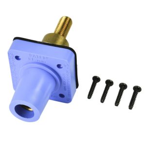 CL 16 Series Panel Mounts (400A / 600V) Threaded Stud Female - Blue (D) Extended Shoulder
