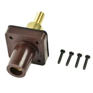 CL 16 Series Panel Mounts (400A / 600V) Threaded Stud Female - Brown (F) Extended Shoulder
