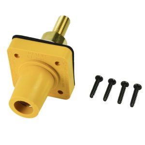 CL 16 Series Panel Mounts (400A / 600V) Threaded Stud Female - Yellow (H) Extended Shoulder