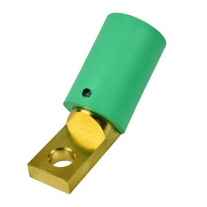 CL 16 Series Bus Bar Mount Inlet (400A / 600V) Male Angled 30Deg - Green (E)