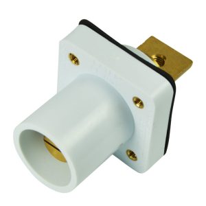 CL 16 Series Panel Mounts Inlet (400A / 600V) Male Bus Bar - White (B)