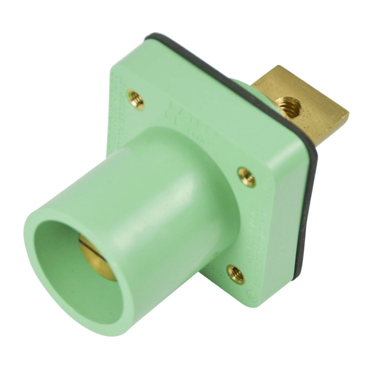CL 16 Series Panel Mounts Inlet (400A / 600V) Male Bus Bar - Green (E) - Image 2