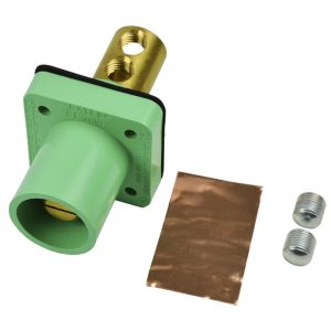 CL 16 Series Panel Mounts Inlet (400A / 600V) Male - Green (E) Drill Out