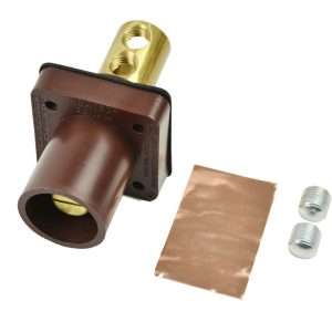 CL 16 Series Panel Mounts Inlet (400A / 600V) Male - Brown (F) Drill Out