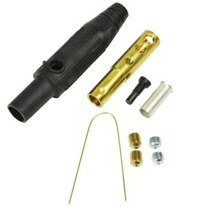 CLM Series Inline Single Pin Connectors (150A / 600V) #8 - #2 AWG Female - Black (A)