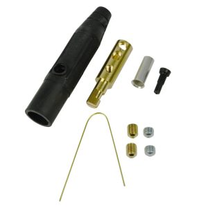 CLM Series Inline Single Pin Connectors (150A / 600V) #8 - #2 AWG Male - Black (A)