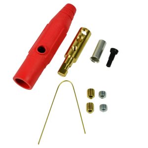 CLM Series Inline Single Pin Connectors (150A / 600V) #8 - #2 AWG Male - Red (C )