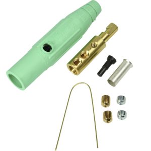 CLM Series Inline Single Pin Connectors (150A / 600V) #8 - #2 AWG Male - Green (E)