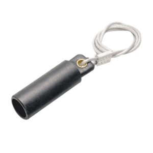 CLM Mini female protective cap w/ lanyard - Black (A)