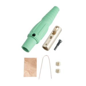 CLS 16 Series Inline Single Pin Connector (400A / 600V) 2/0 - 4/0 AWG Female - Green (E)