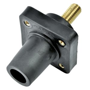CLS 16 Series Panel Mount (400A / 600V) 1.125" Threaded Stud; Female - Black (A)