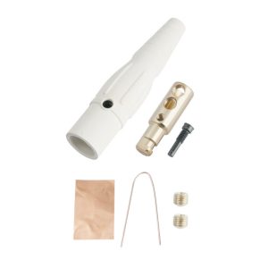 CLS 16 Series Inline Single Pin Connector(400A / 600V) 2/0 - 4/0 AWG Male - White (B)