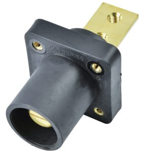 CLS 16 Series Panel Mount (400A / 600V) Bus Bar 2 Hole Male - Black (A)