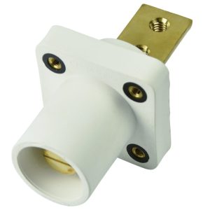 CLS 16 Series Panel Mount (400A / 600V) Bus Bar 2 Hole Male - White (B)