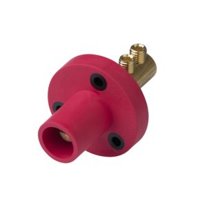 CLSM 15 Series Panel Mount (150A / 600V) #8 - #2 AWG Double Set Screw; Male - Red (C ) MASTER/50