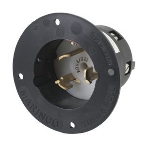 50A 125/250V 3P4W Flanged Inlet
