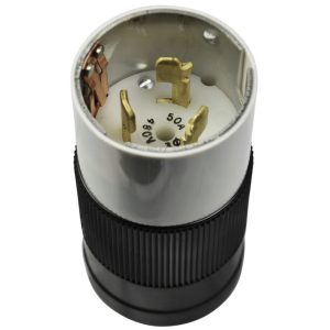 50A 3 Phase 480V 3P4W Locking Plug